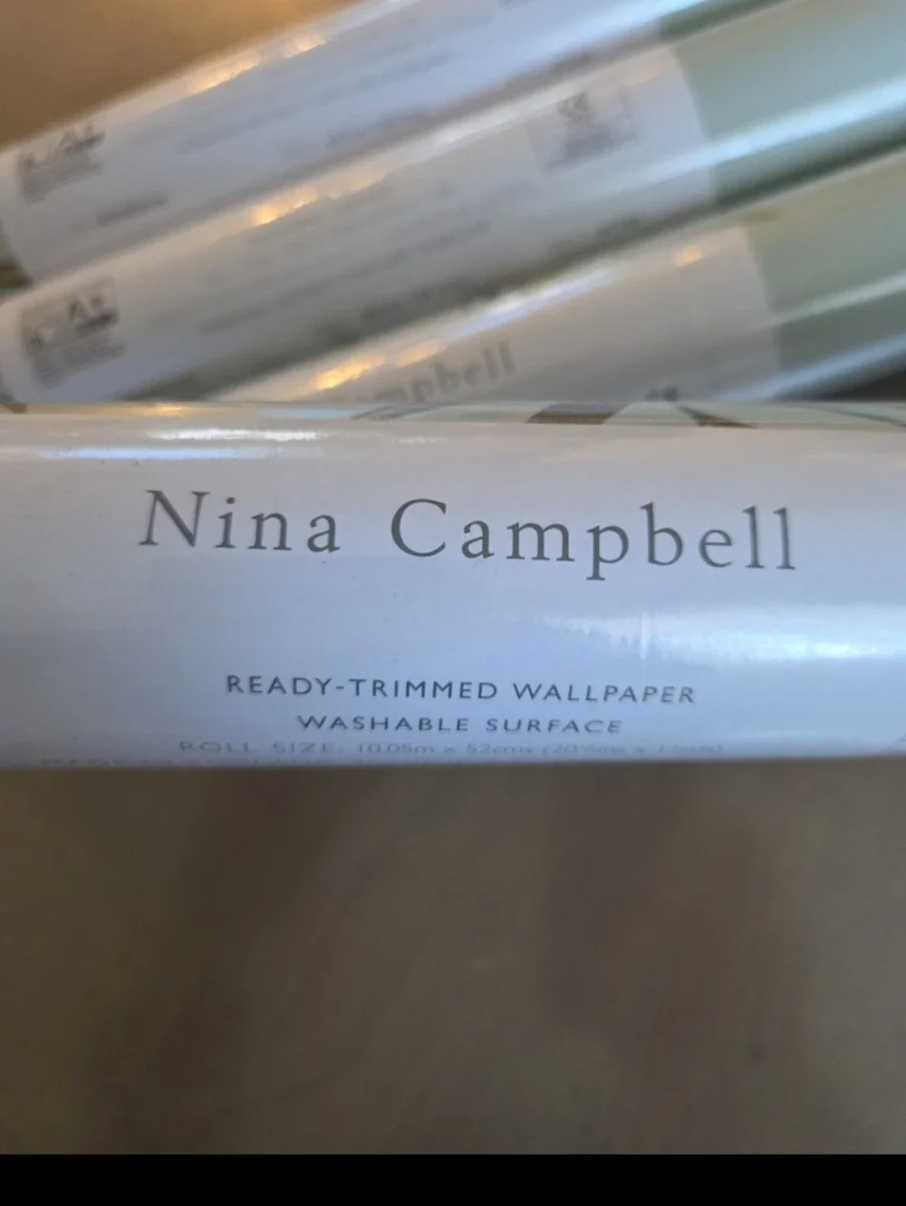 Nina Cambell 'Swan Lake' Print Luxury Wallpaper